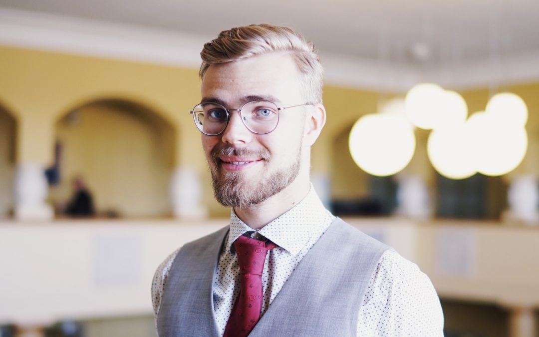 Nicolas Sjöberg vill fortsätta som Svensk Ungdoms vice ordförande